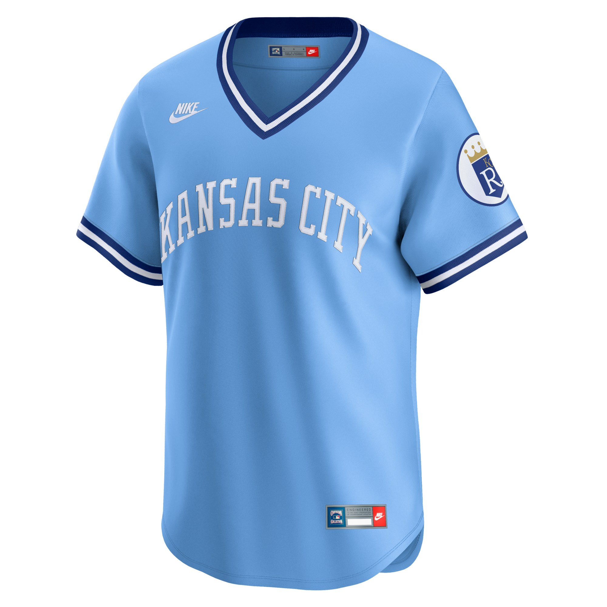 Kansas City Royals Bo Jackson Nike Light Blue Throwback Cooperstown Collection Limited Jersey