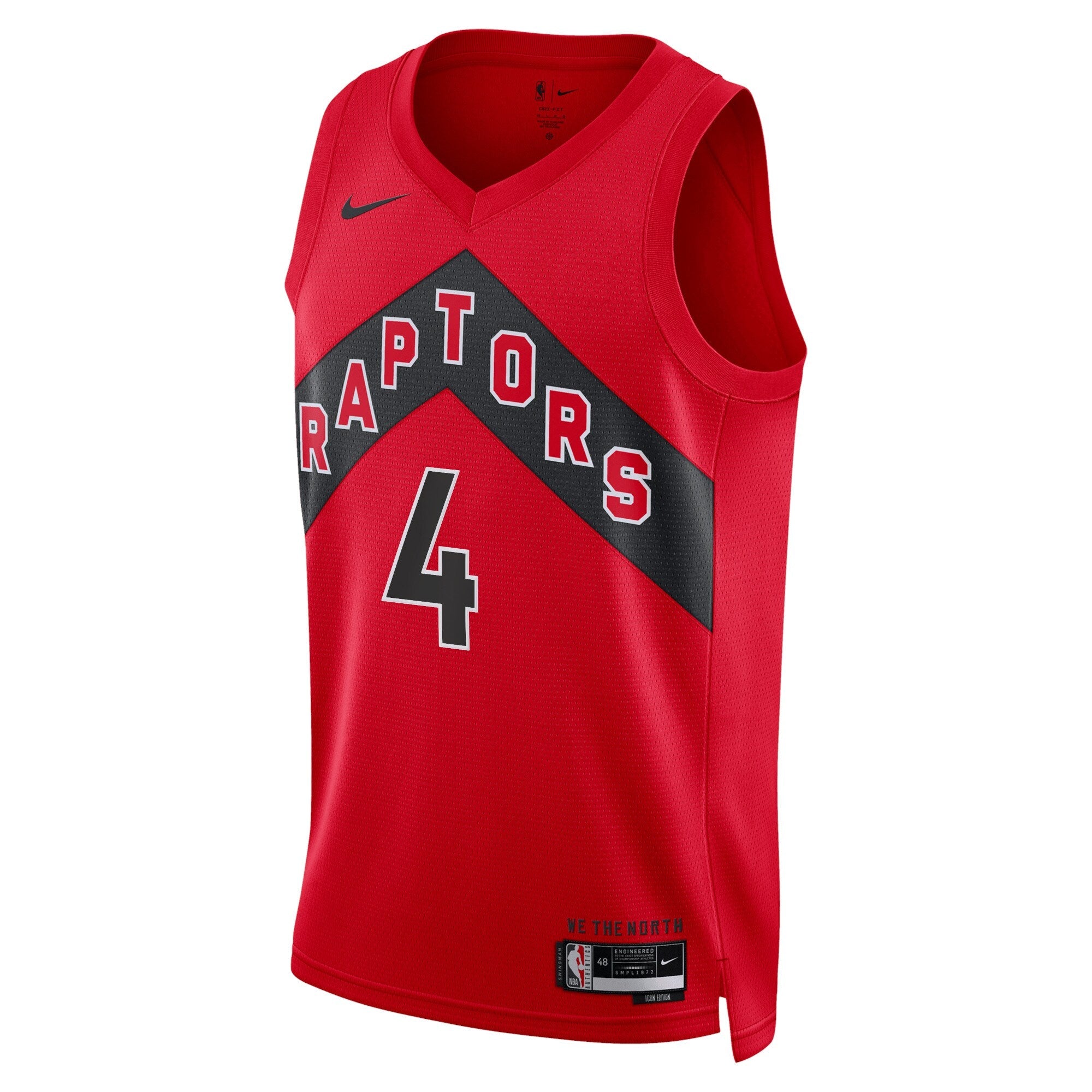Toronto Raptors Nike Icon Edition Swingman Jersey - Red - Scottie Barnes