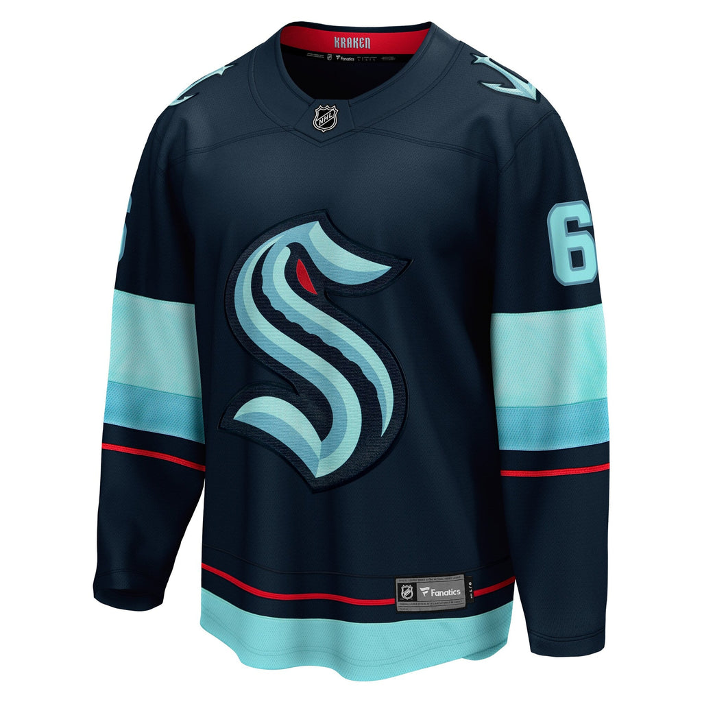 Seattle Kraken Adam Larsson Fanatics Deep Sea Blue Home Breakaway Player Jersey
