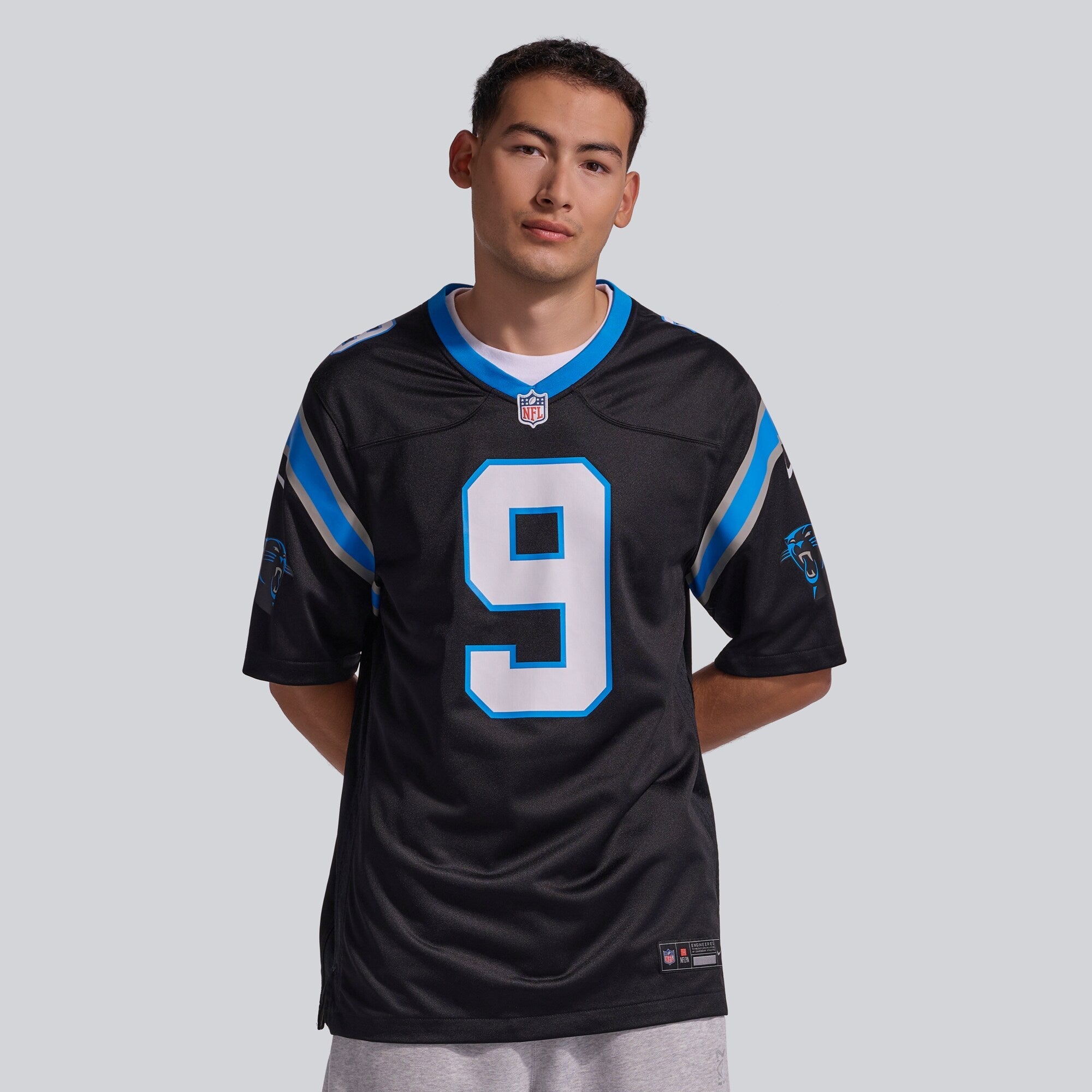 Carolina Panthers Bryce Young Nike Black Team Game Jersey