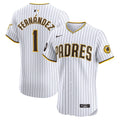 San Diego Padres Tony Fernández Nike White Home Elite Sponsor Patch Player Jersey