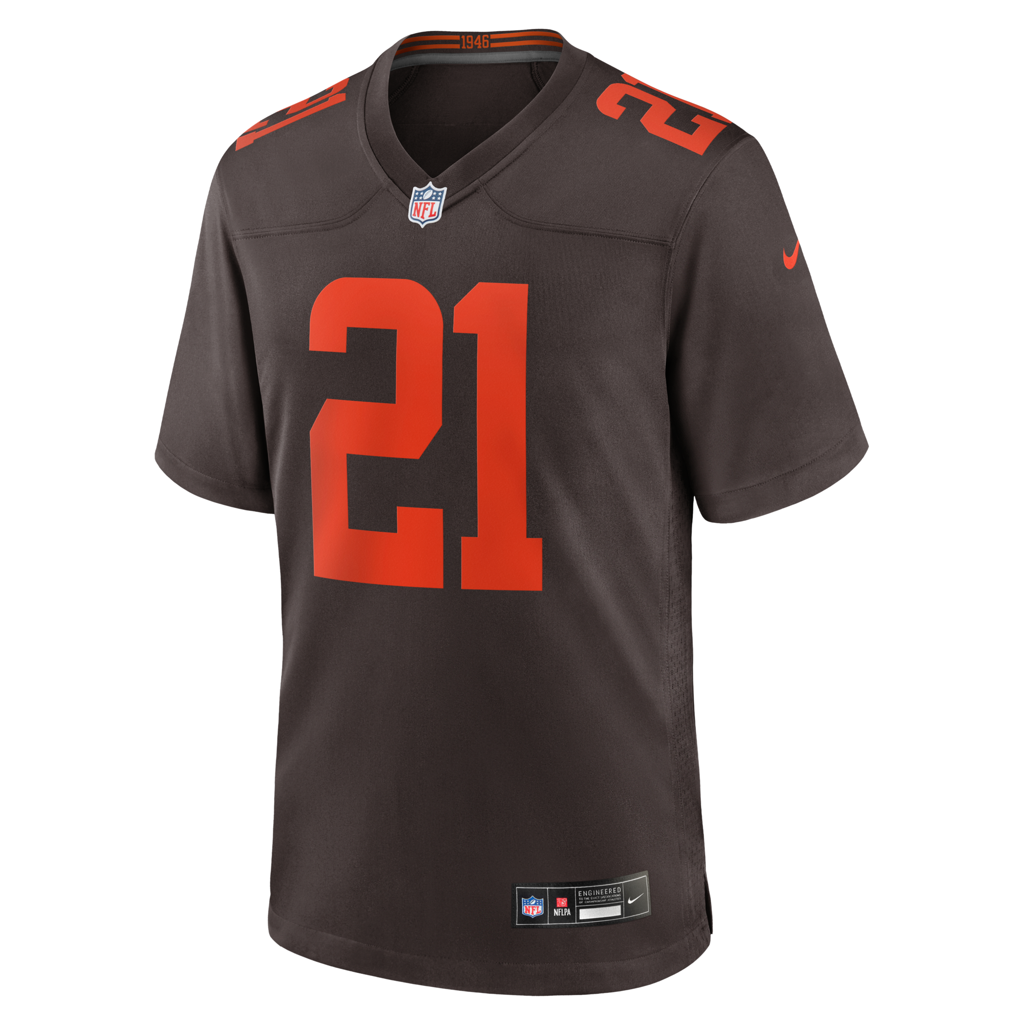 Cleveland Browns Denzel Ward Nike Brown Alpha Dawg Game Jersey