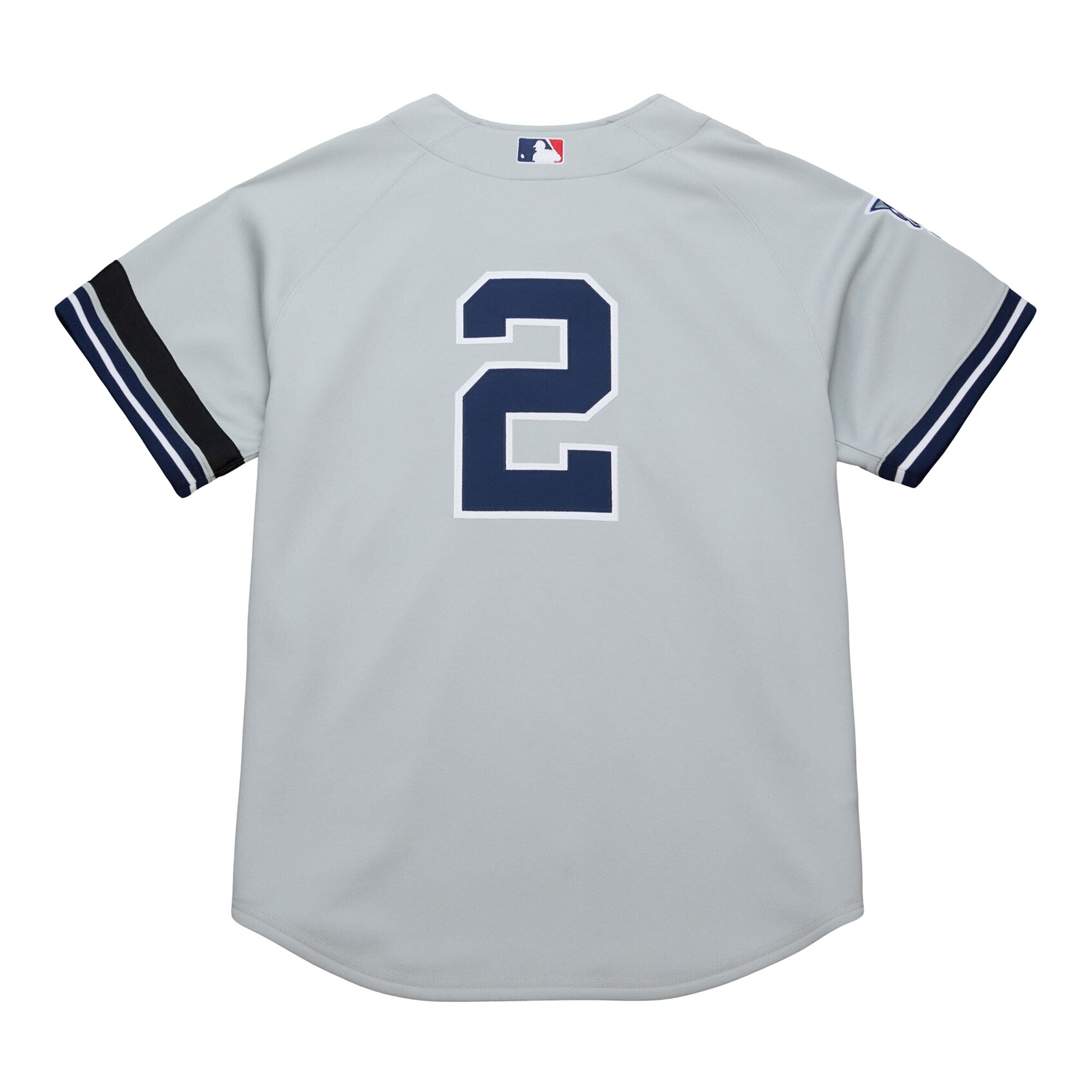 New York Yankees Derek Jeter Mitchell & Ness Gray Cooperstown Collection 2000 World Series Authentic Jersey