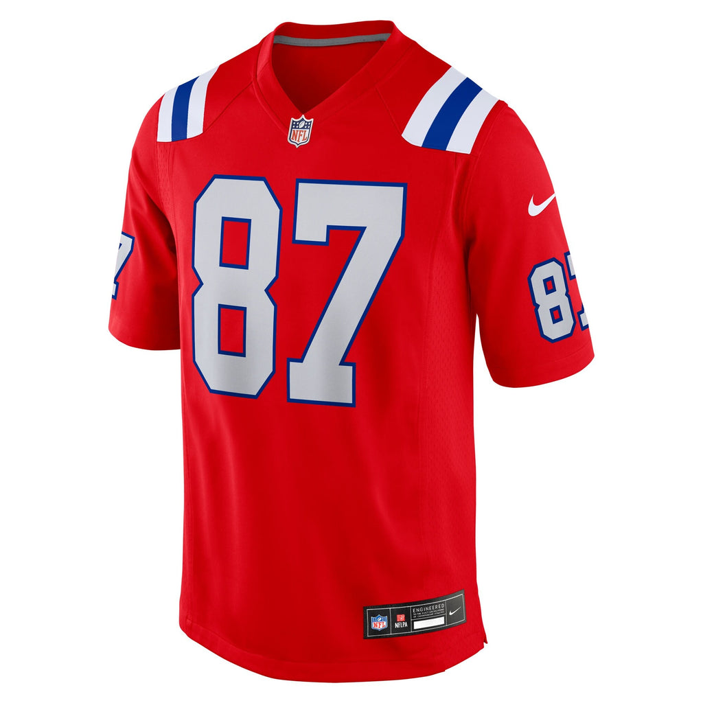 New England Patriots Rob Gronkowski Nike Red Alternate Retired Player Game Jersey
