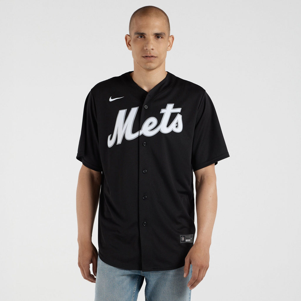 New York Mets Francisco Lindor Nike Black Replica Player Jersey