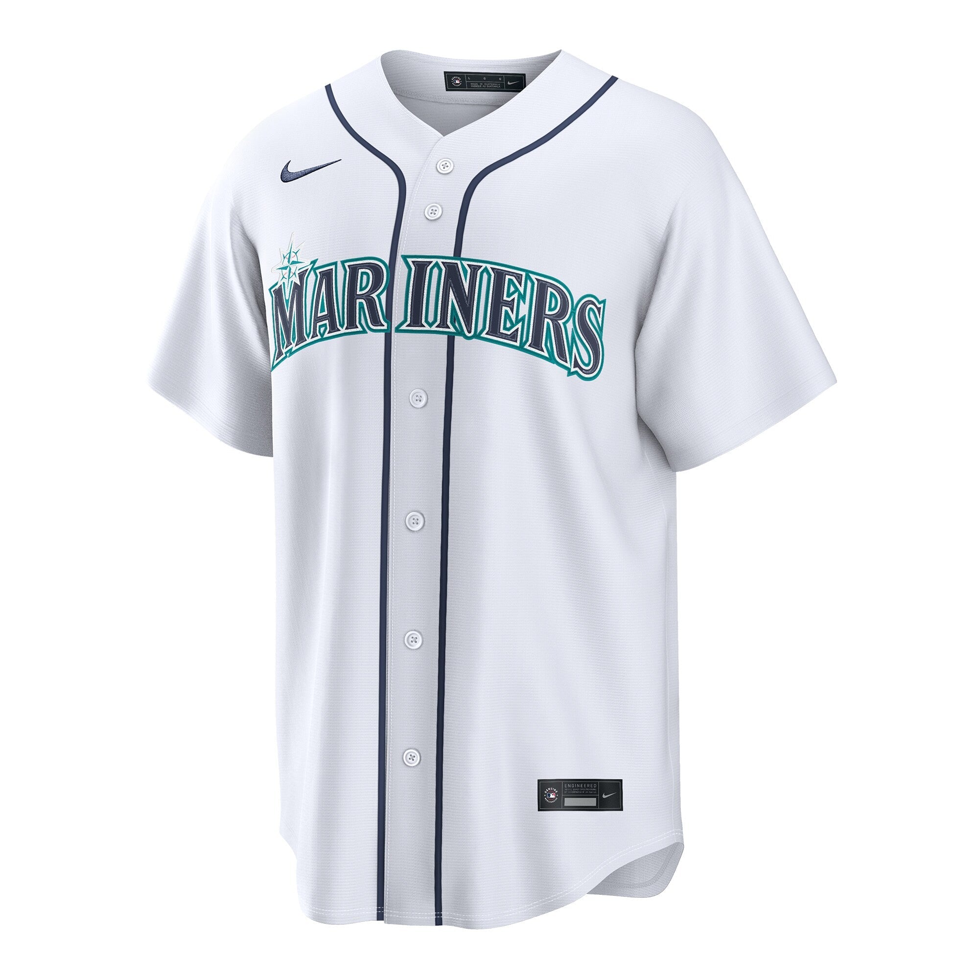 Seattle Mariners Logan Gilbert Nike White Home Replica Jersey