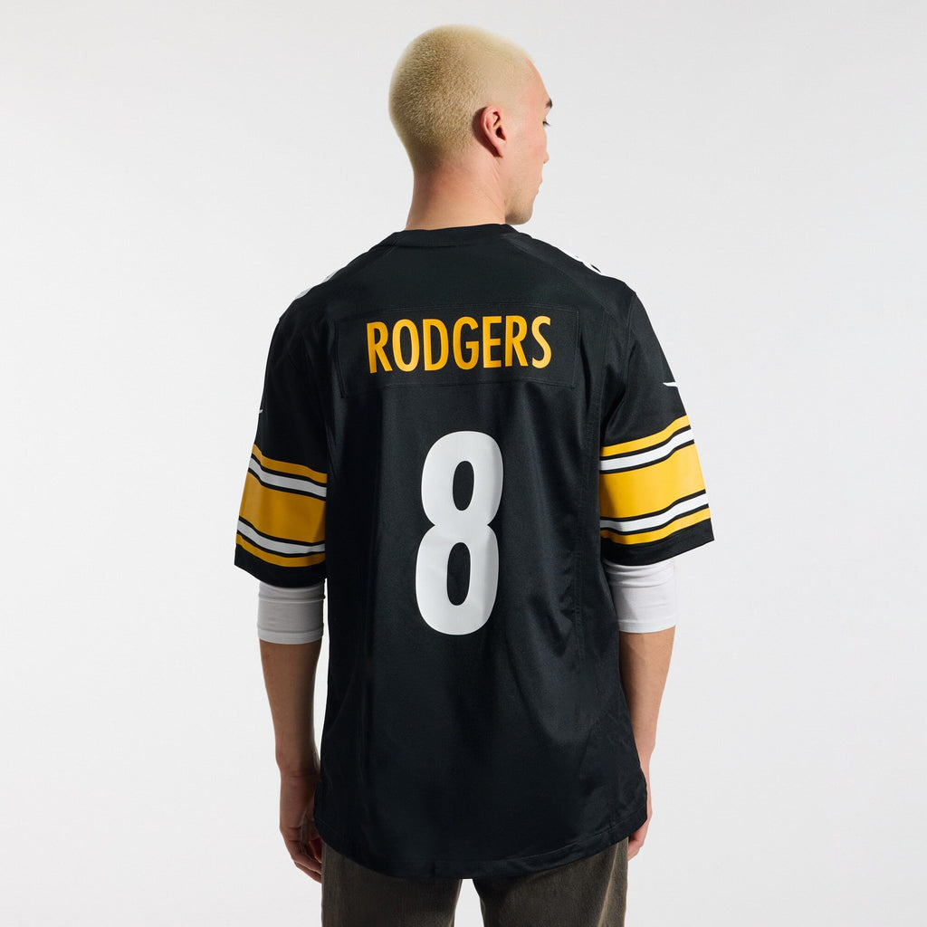 Pittsburgh Steelers Aaron Rodgers Nike Black Game Jersey