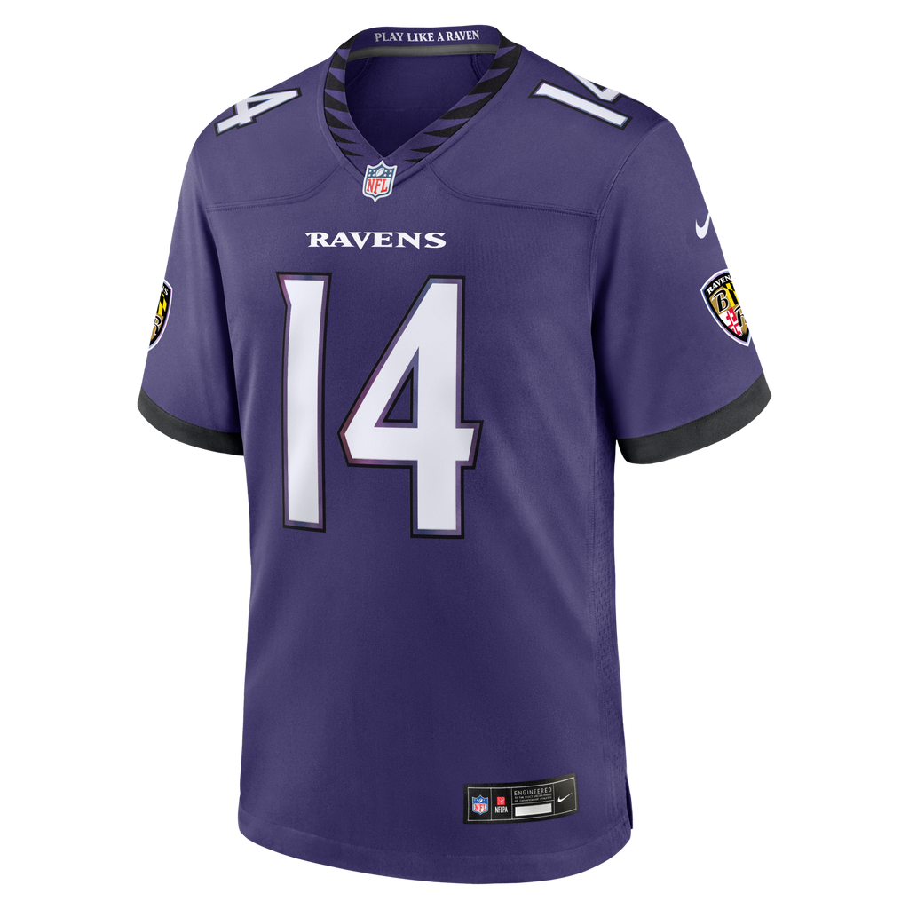 Baltimore Ravens Kyle Hamilton Nike Purple Team Game Jersey
