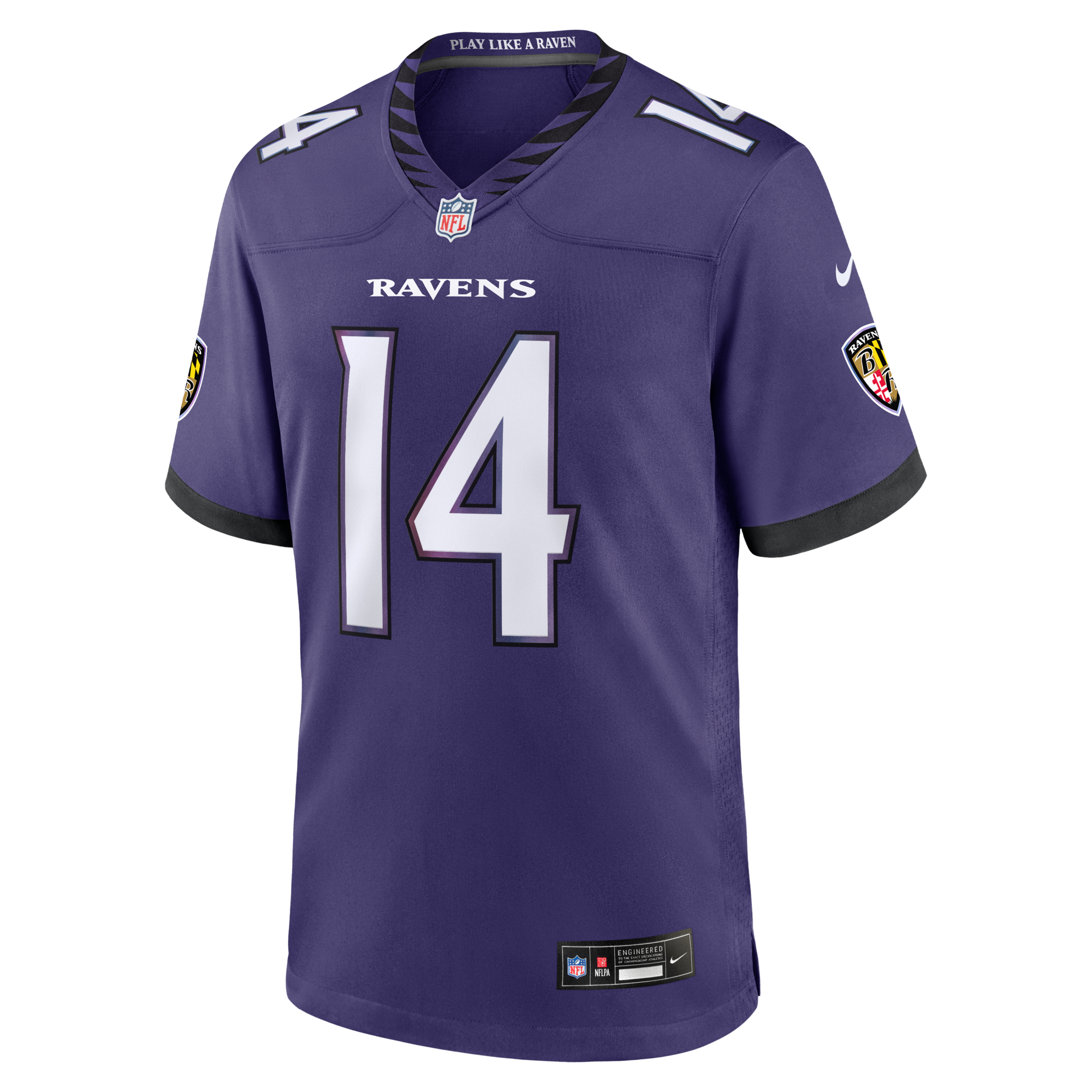 Baltimore Ravens Kyle Hamilton Nike Purple Team Game Jersey