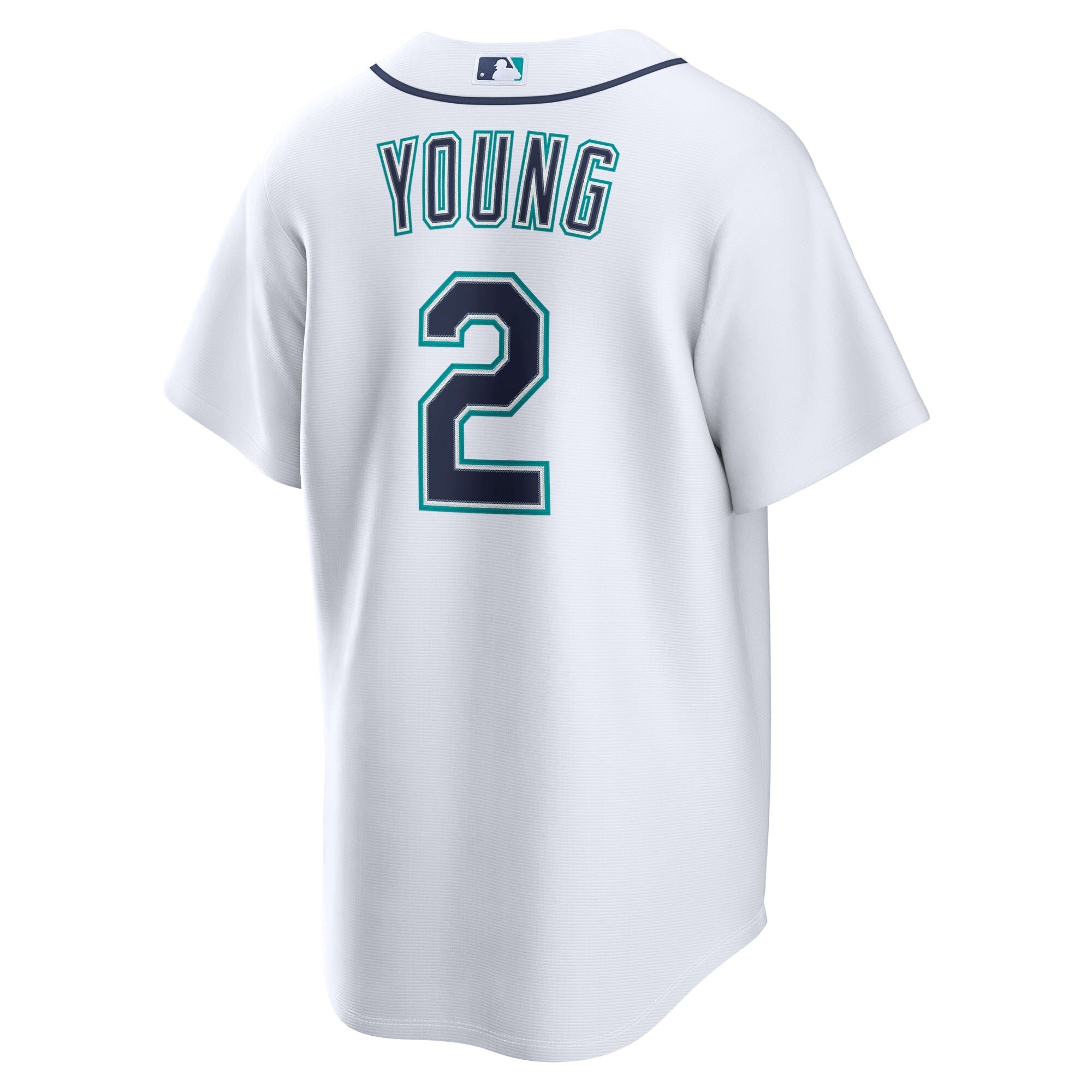Seattle Mariners Cole Young Nike White Home Replica Jersey