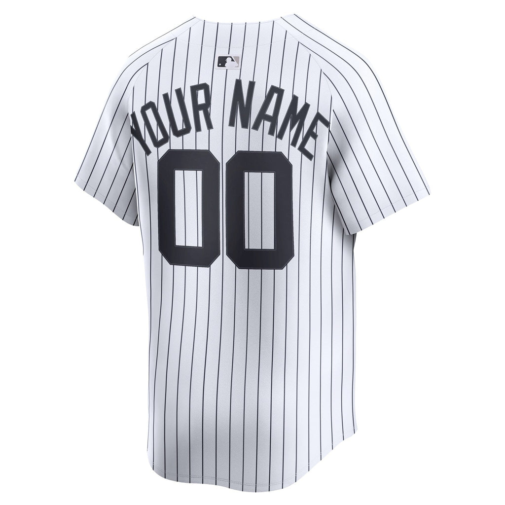 New York Yankees Nike White Home Limited Custom Jersey