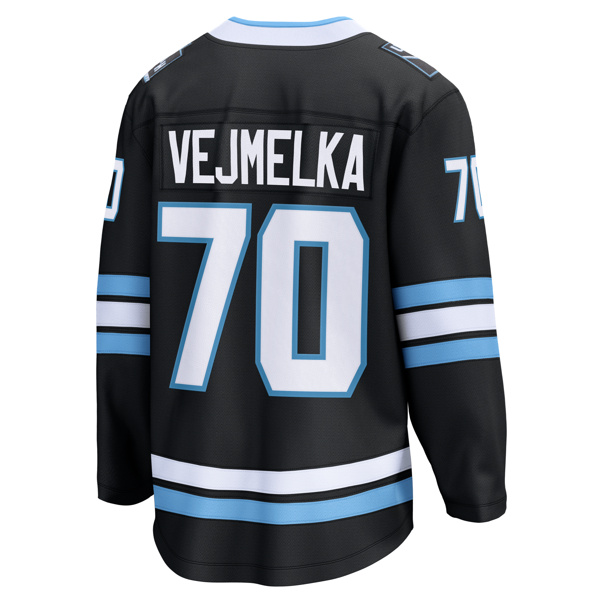 Utah Mammoth Karel Vejmelka Fanatics Black Home Breakaway Jersey
