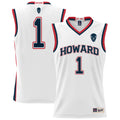 GameDay Greats #1 White Howard Bison Lightweight Basketball Jersey
