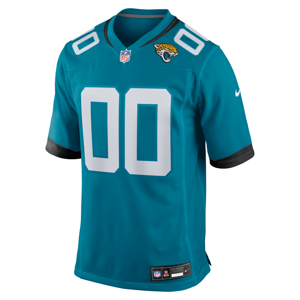 Jacksonville Jaguars Nike Teal Custom Game Jersey