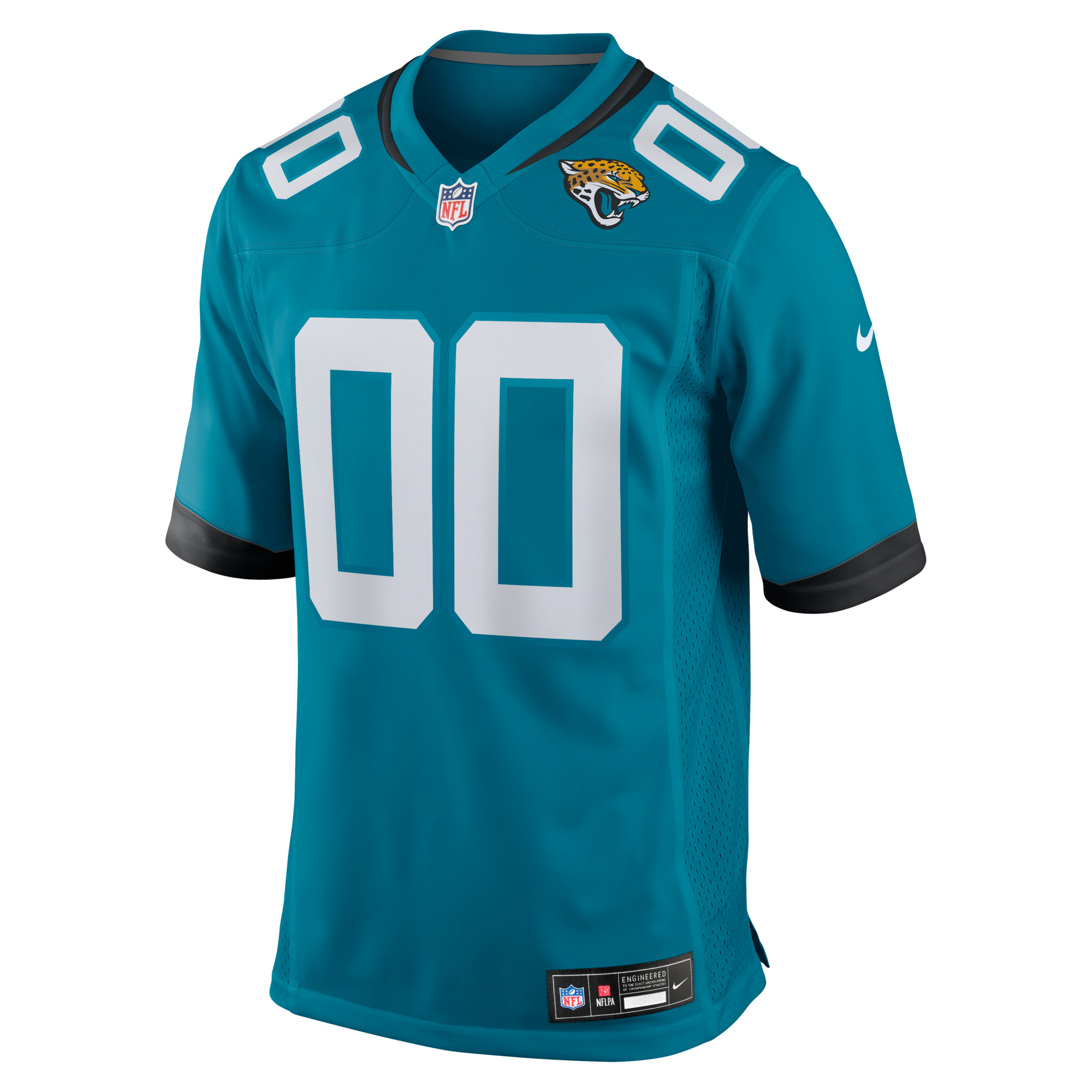 Jacksonville Jaguars Nike Teal Custom Game Jersey