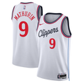 Los Angeles Clippers Nike Replica Association Edition Swingman Jersey - White - Bennedict Mathurin