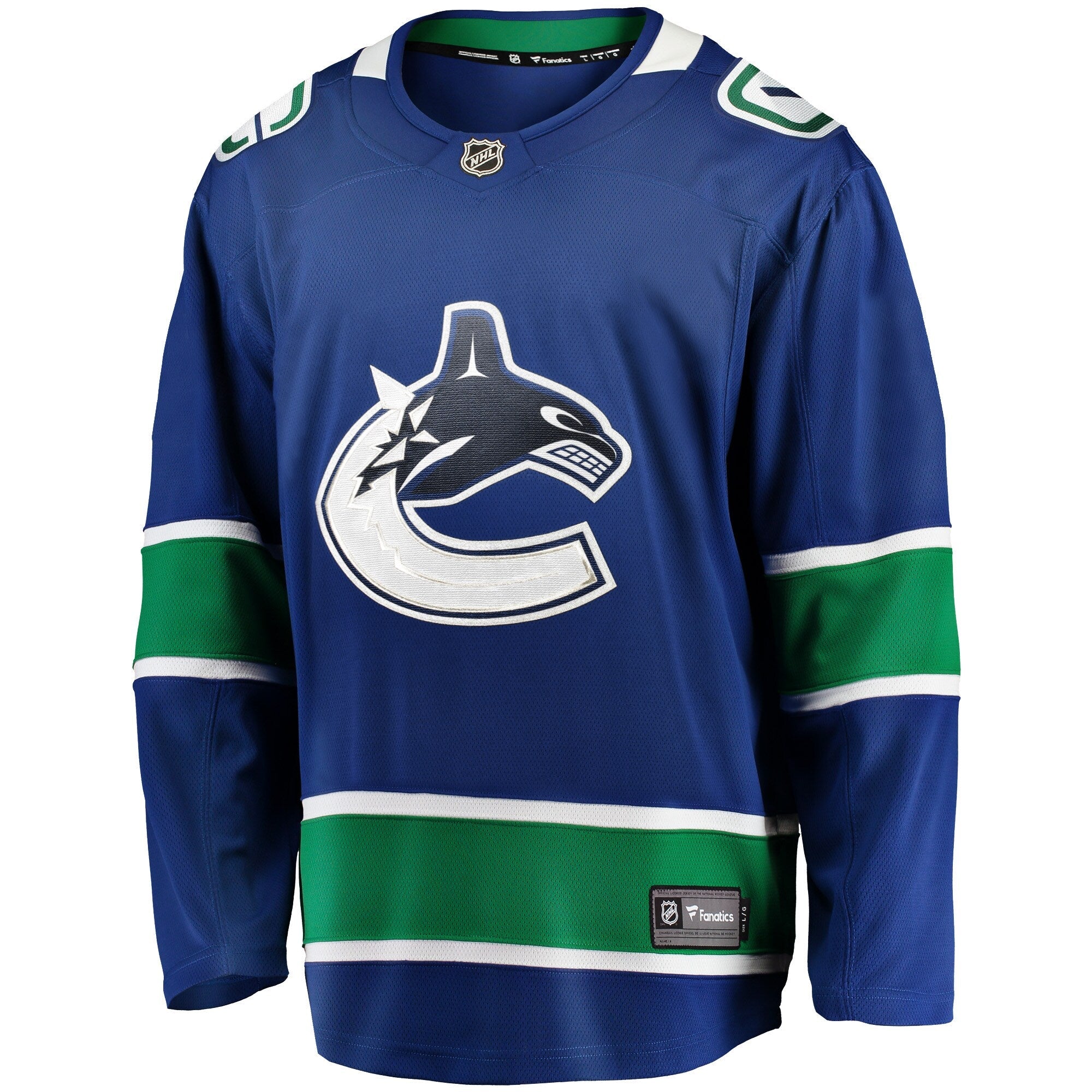 Vancouver Canucks Fanatics Blue Home Team Breakaway Jersey