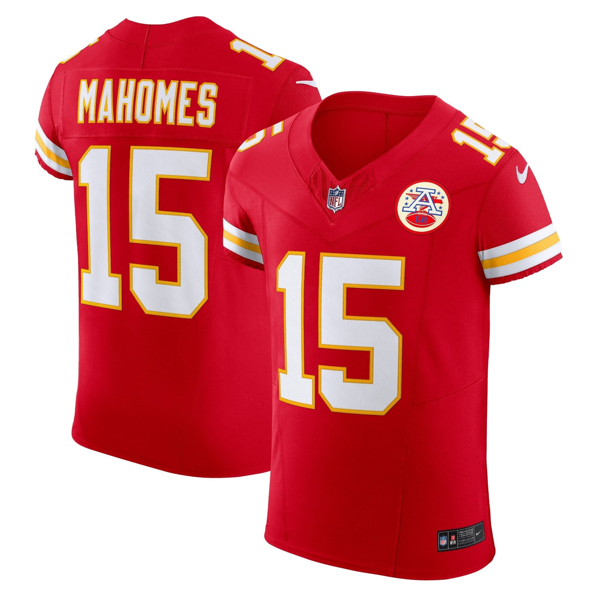 Kansas City Chiefs Patrick Mahomes Nike Red Team Vapor F.U.S.E. Elite Jersey