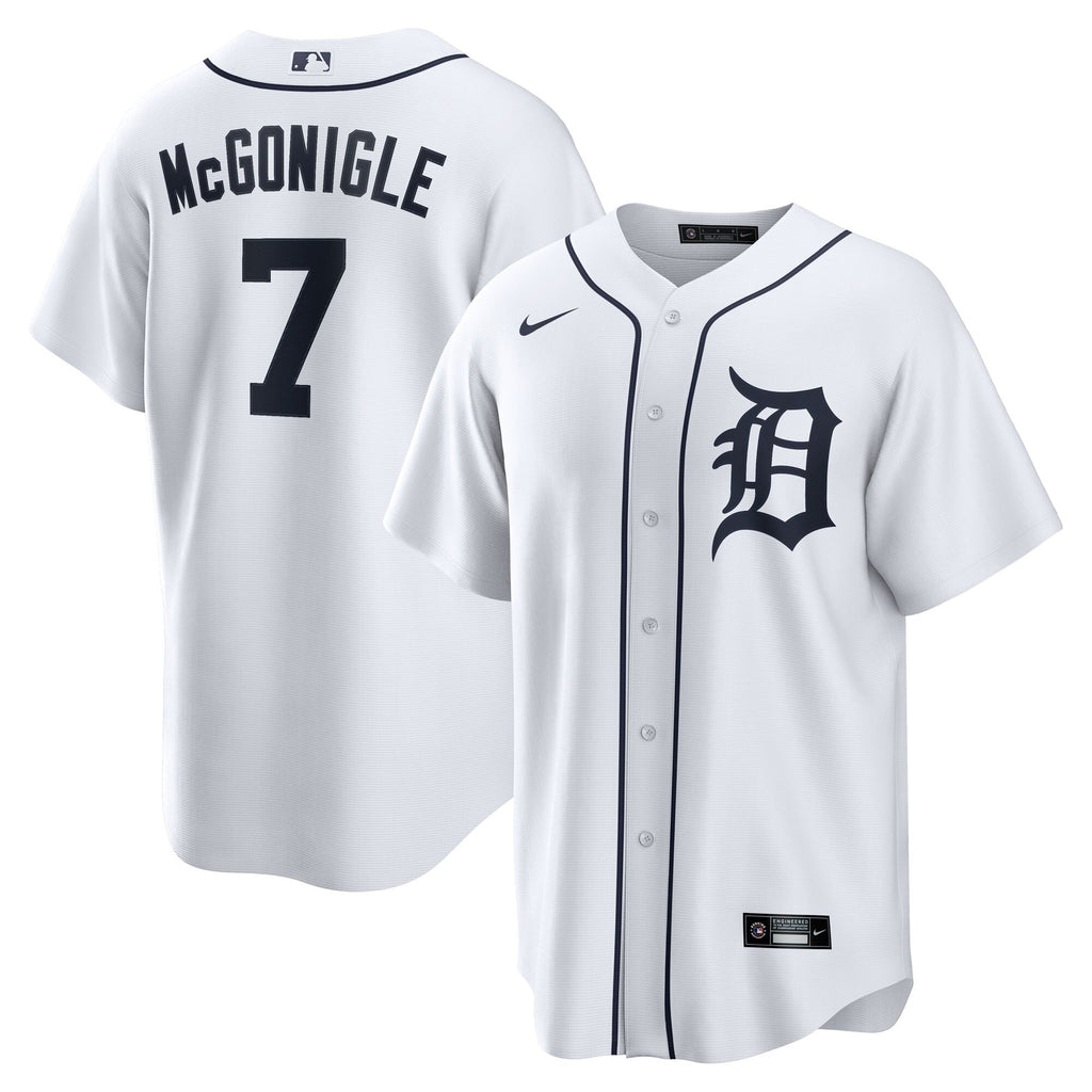 Detroit Tigers Kevin McGonigle Nike White Home Replica Jersey