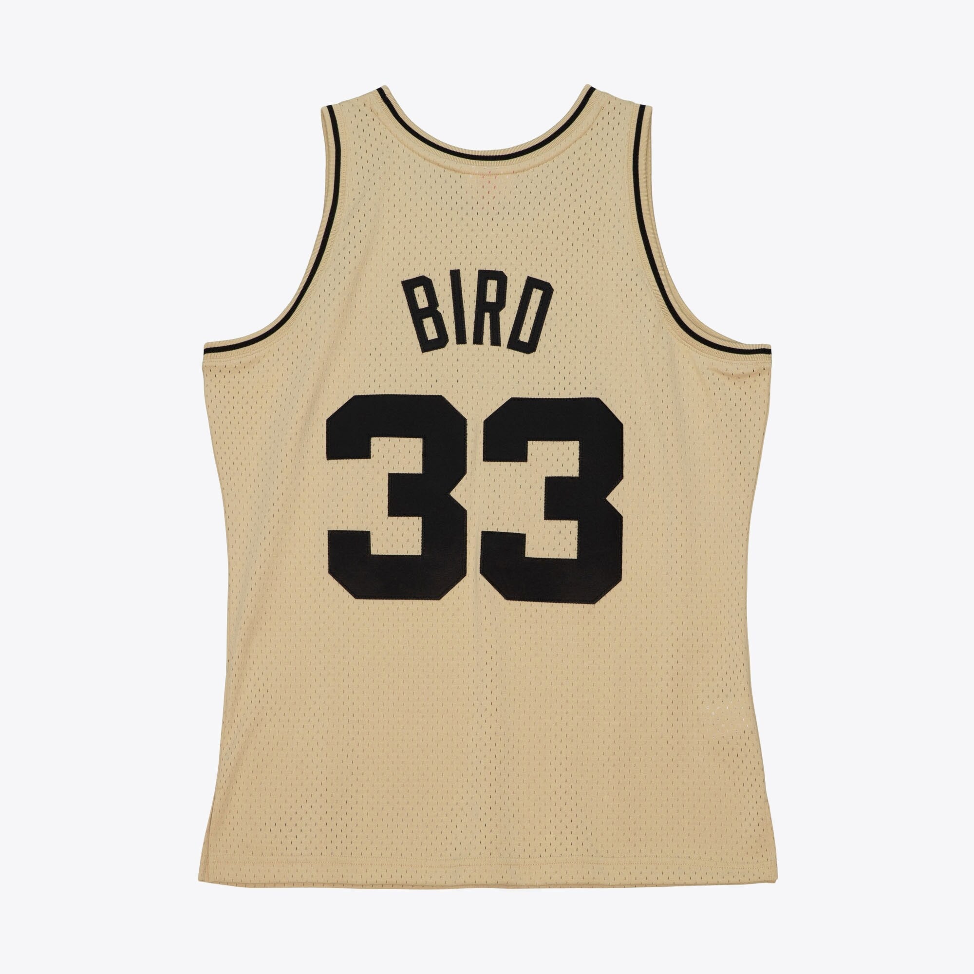 Boston Celtics Mitchell & Ness Larry Bird 1985 Swingman Jersey - Khaki