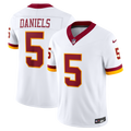Washington Commanders Jayden Daniels Nike White Vapor F.U.S.E. Stitched Limited Jersey