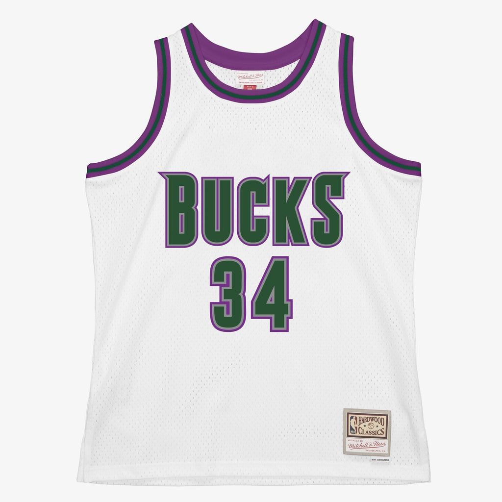Milwaukee Bucks Mitchell & Ness Ray Allen 1996 Swingman Authentic Jersey - White