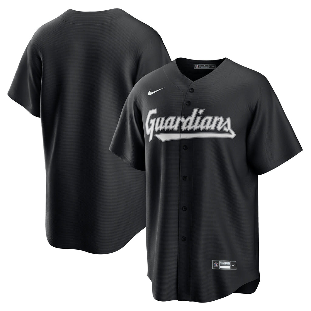 Cleveland Guardians Nike Black Replica Jersey