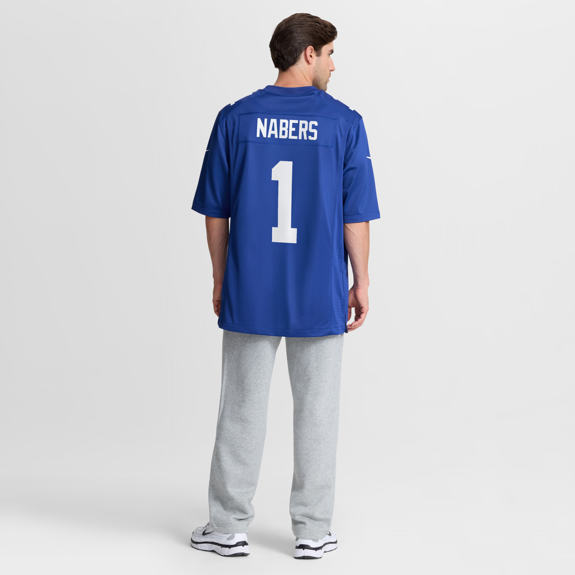 New York Giants Malik Nabers Nike Royal Player Game Jersey