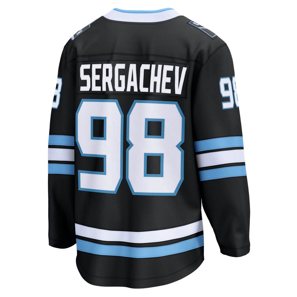 Utah Mammoth Mikhail Sergachev Fanatics Black Home Breakaway Player Jersey