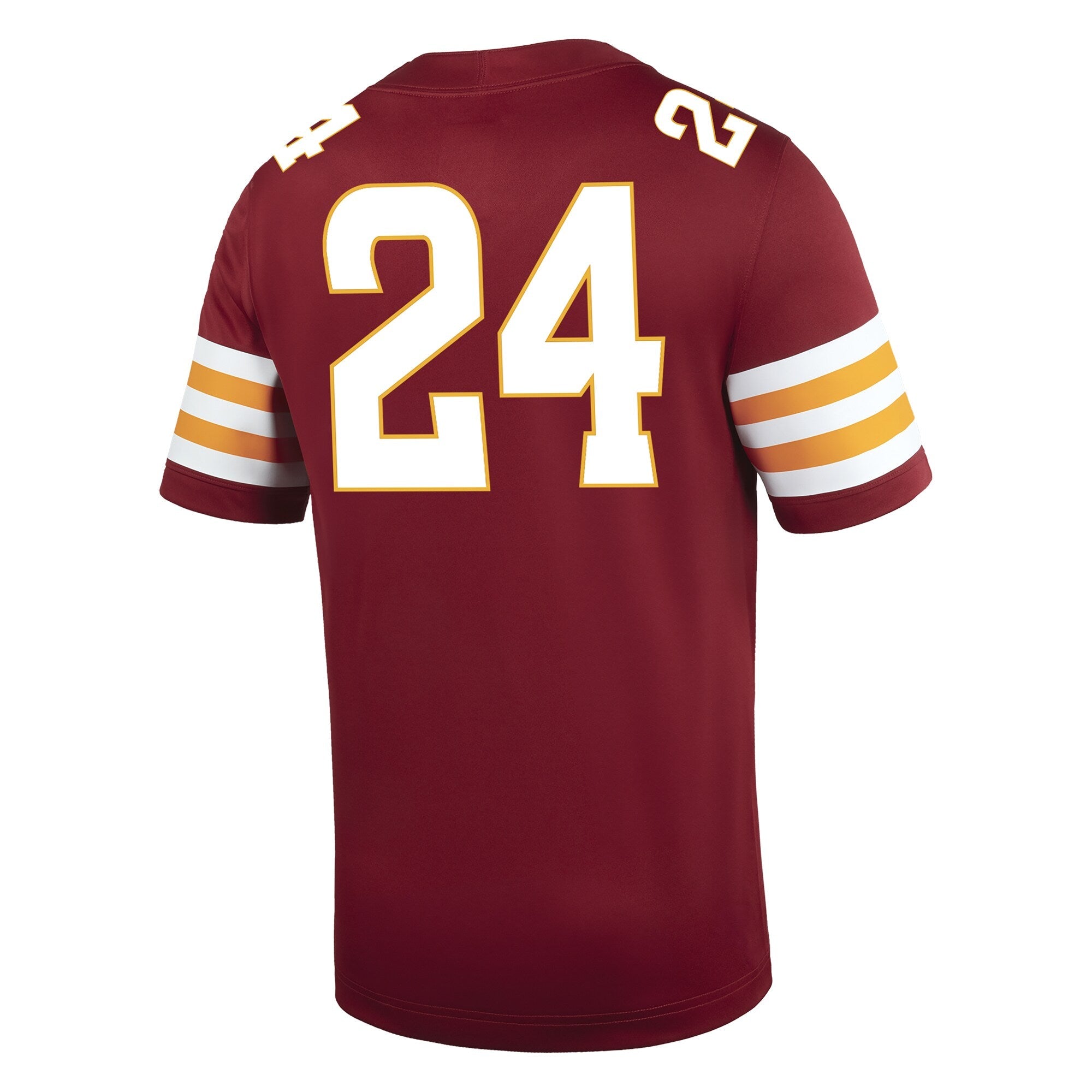 Nike #24 Cardinal Iowa State Cyclones Game Football Jersey