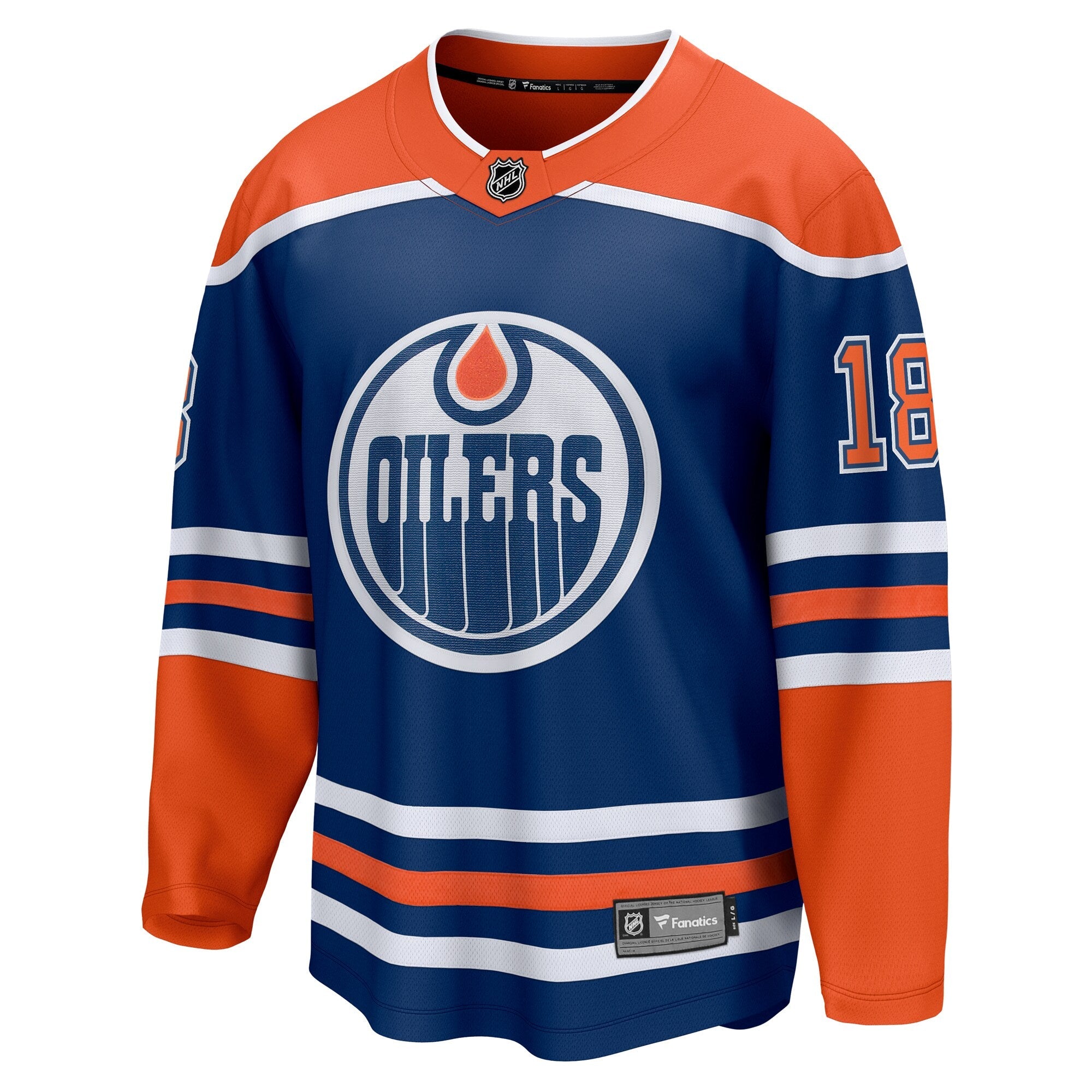 Edmonton Oilers Zach Hyman Fanatics Royal Home Breakaway Player Jersey