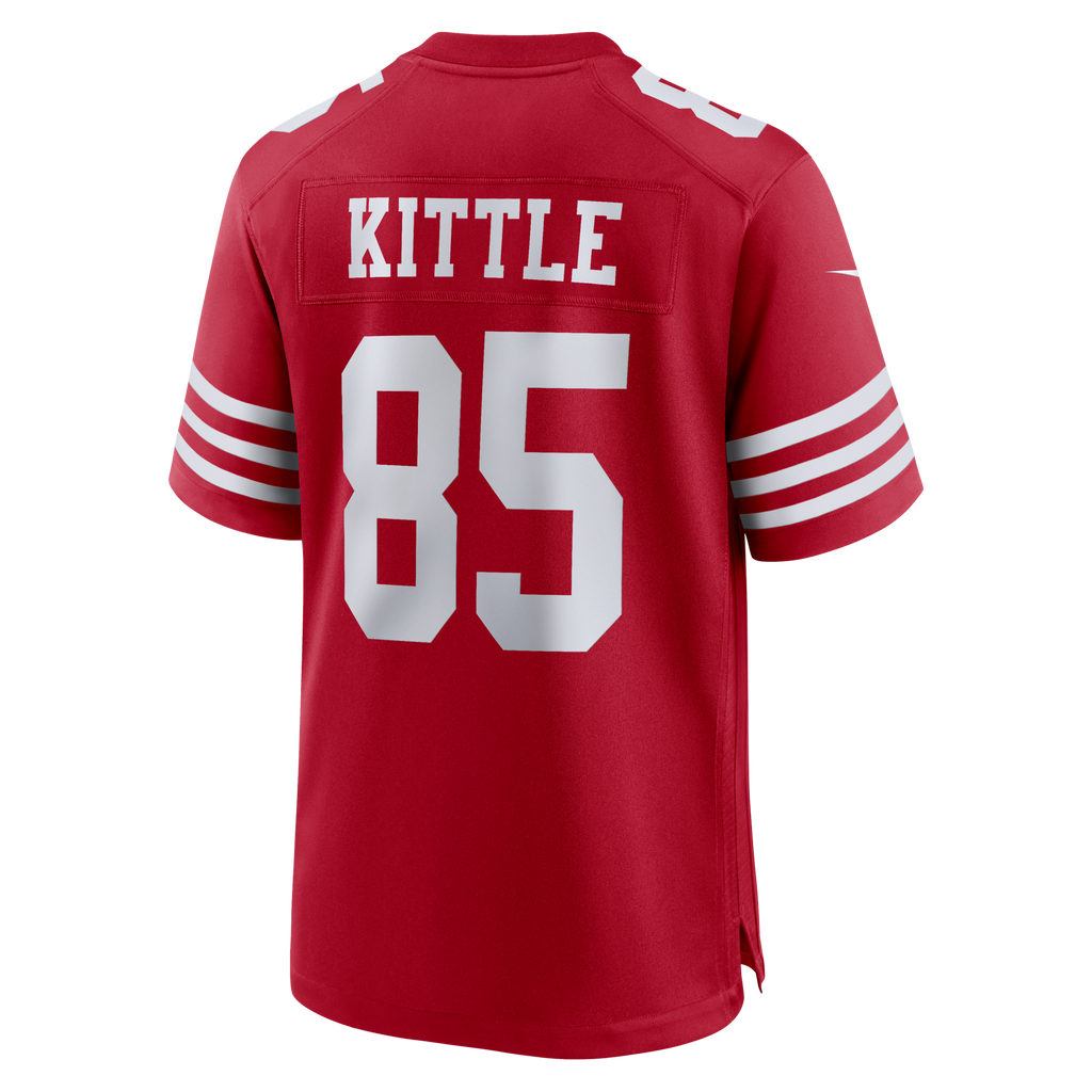 San Francisco 49ers George Kittle Nike Scarlet 80th Anniversary Game Jersey