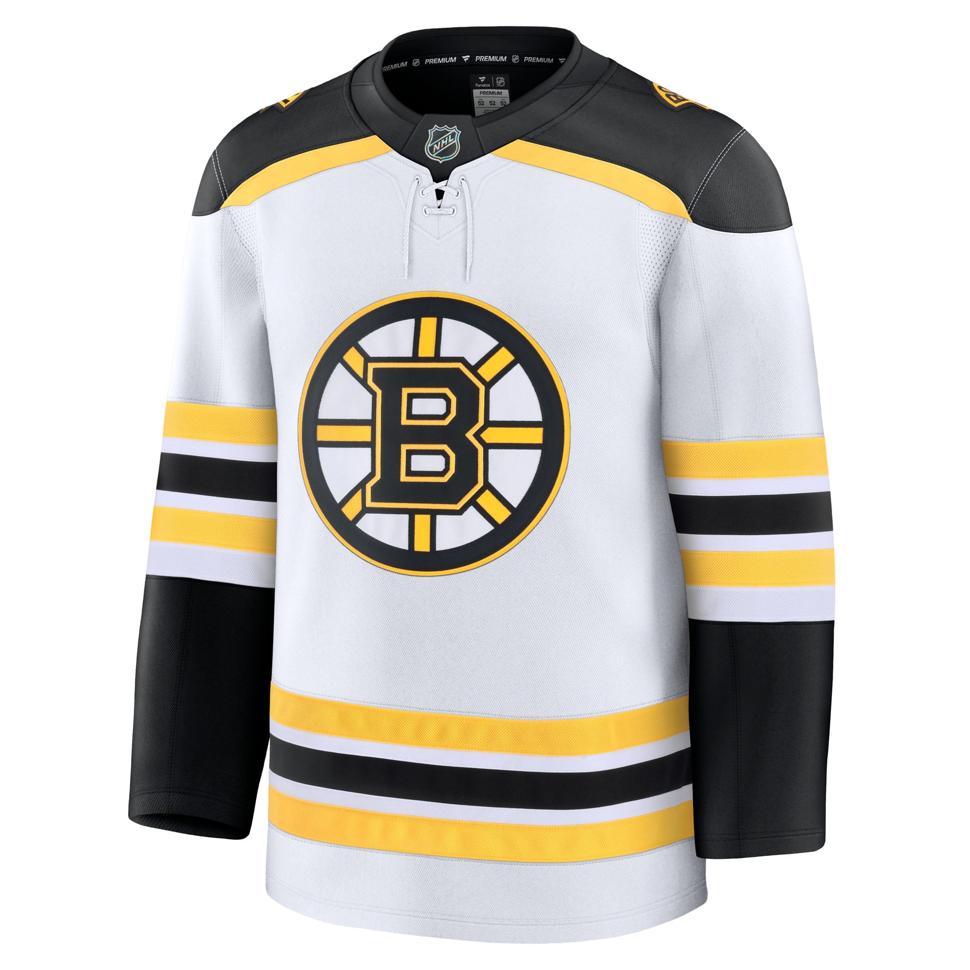 Boston Bruins Fanatics White Away Premium Jersey