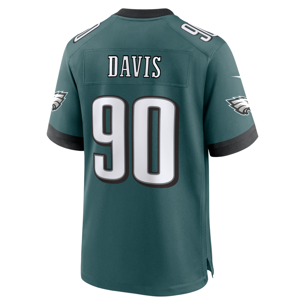 Philadelphia Eagles Jordan Davis Nike Midnight Green Team Game Jersey