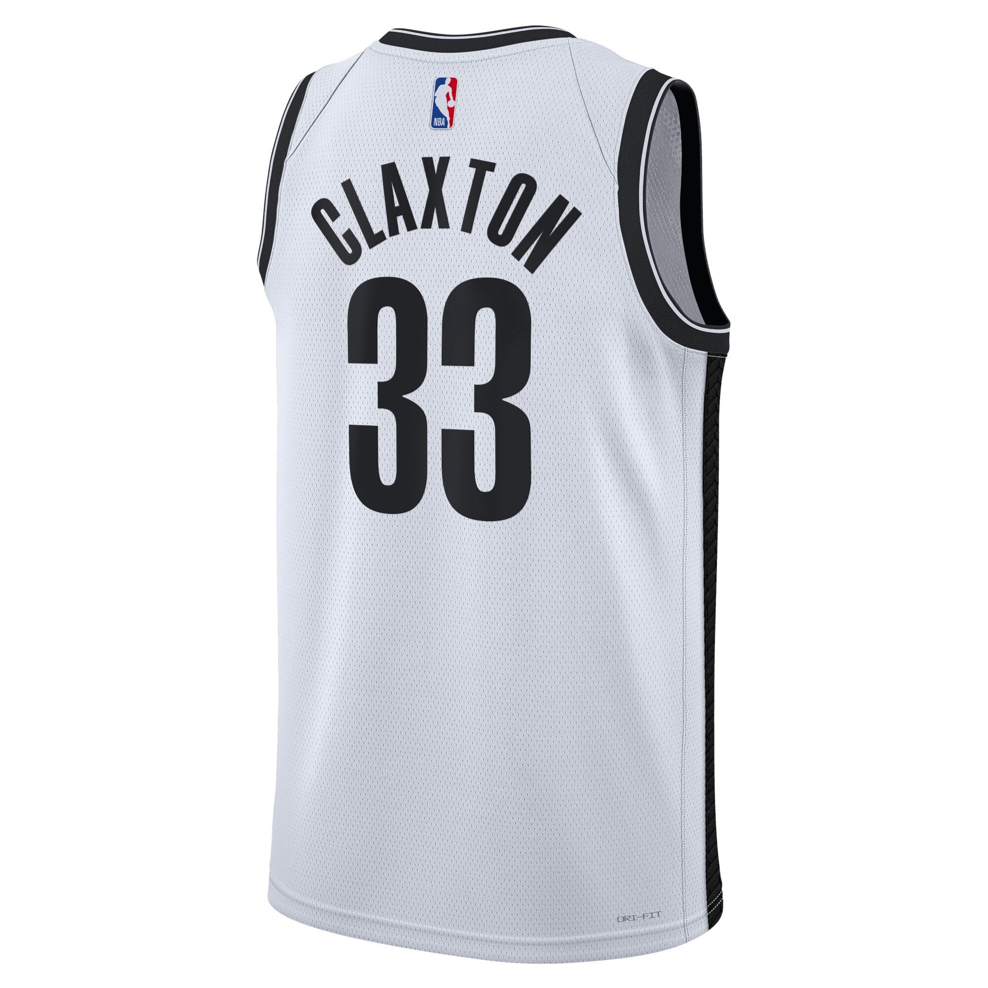 Brooklyn Nets Nike Association Edition Swingman Jersey - White - Nic Claxton