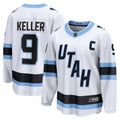 Utah Mammoth Clayton Keller Fanatics White Away Breakaway Player Jersey