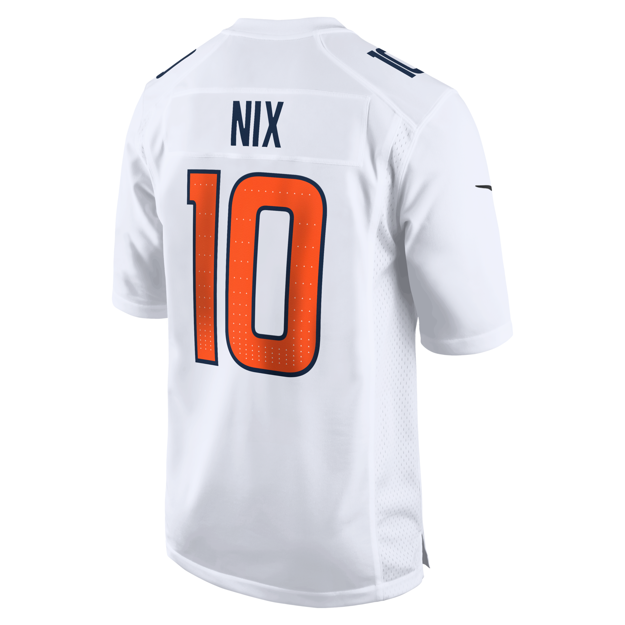 Denver Broncos Bo Nix Nike White Tundra Fashion Game Jersey
