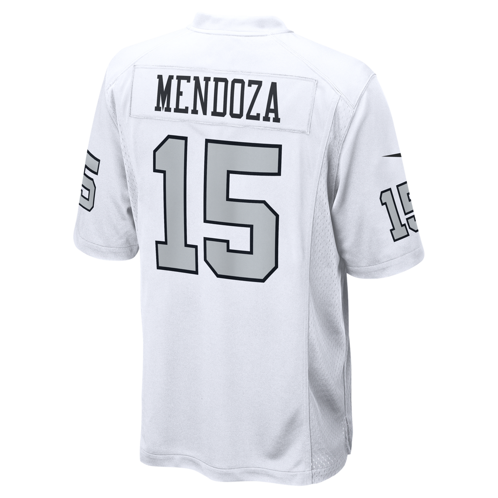 Las Vegas Raiders Fernando Mendoza Nike White Alternate Game Player Jersey