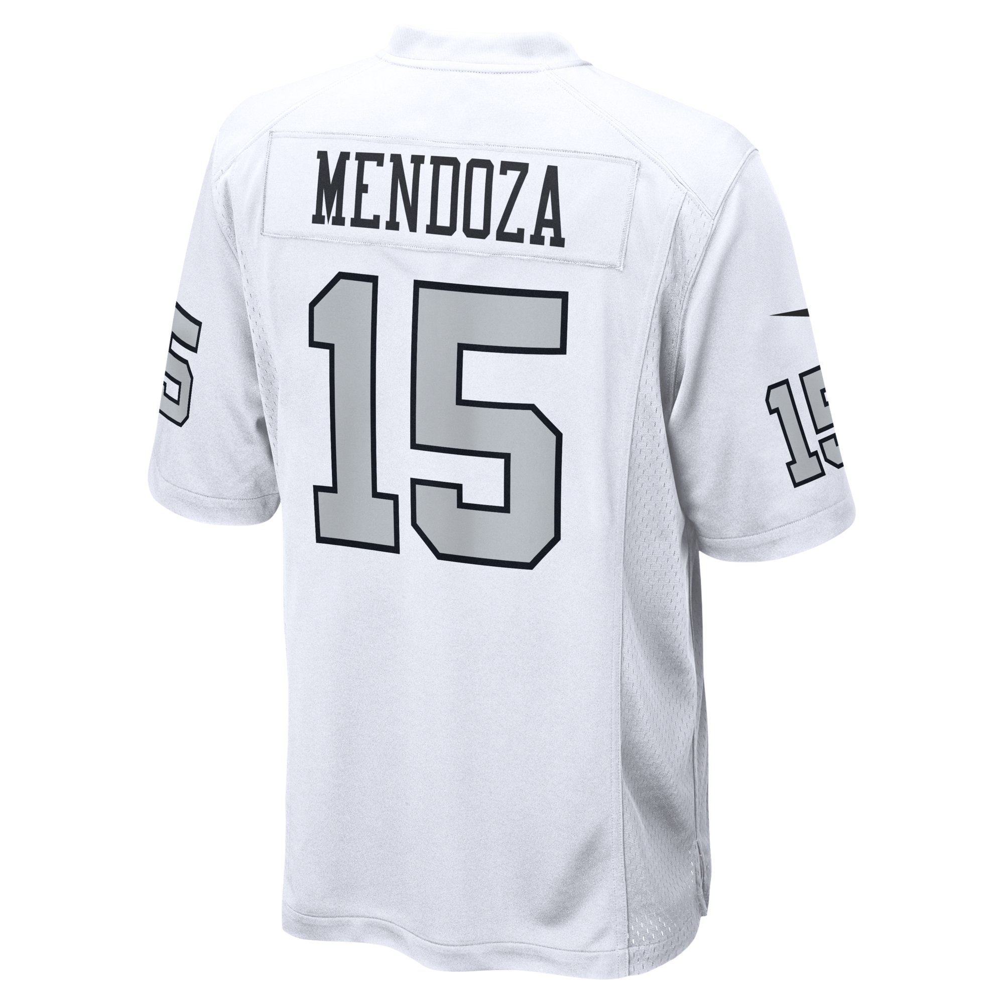 Las Vegas Raiders Fernando Mendoza Nike White Alternate Game Player Jersey