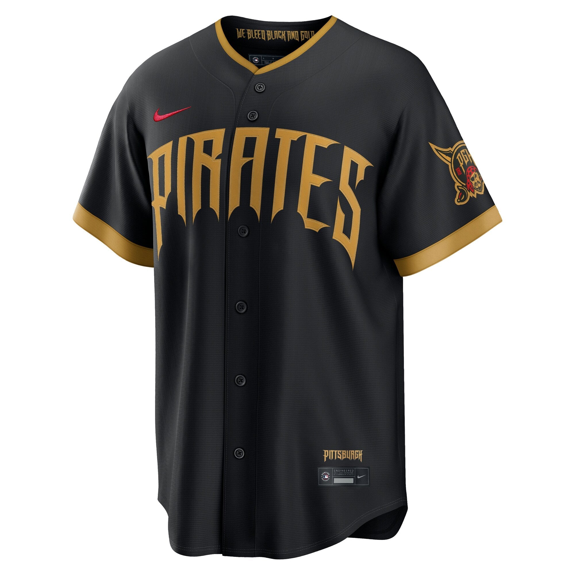 Pittsburgh Pirates Paul Skenes Nike Black 2026 City Connect Stadium Jersey
