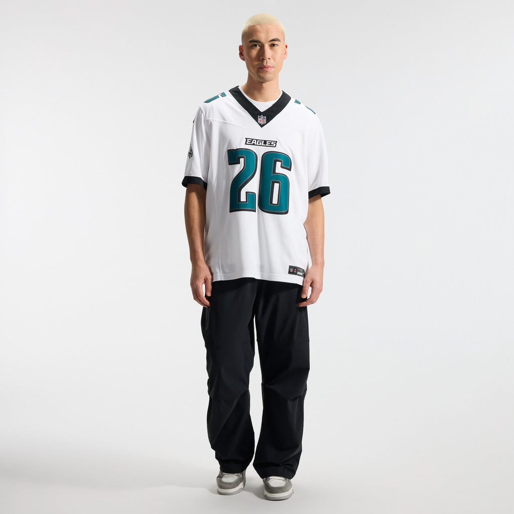 Philadelphia Eagles Saquon Barkley Nike White Vapor F.U.S.E. Stitched Limited Jersey