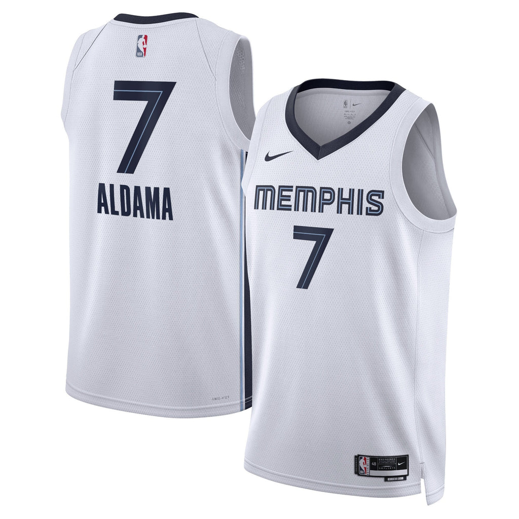 Memphis Grizzlies Nike Association Edition Swingman Jersey - White - Santi Aldama