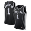 San Antonio Spurs Nike Icon Edition Swingman Jersey - Black - Victor Wembanyama