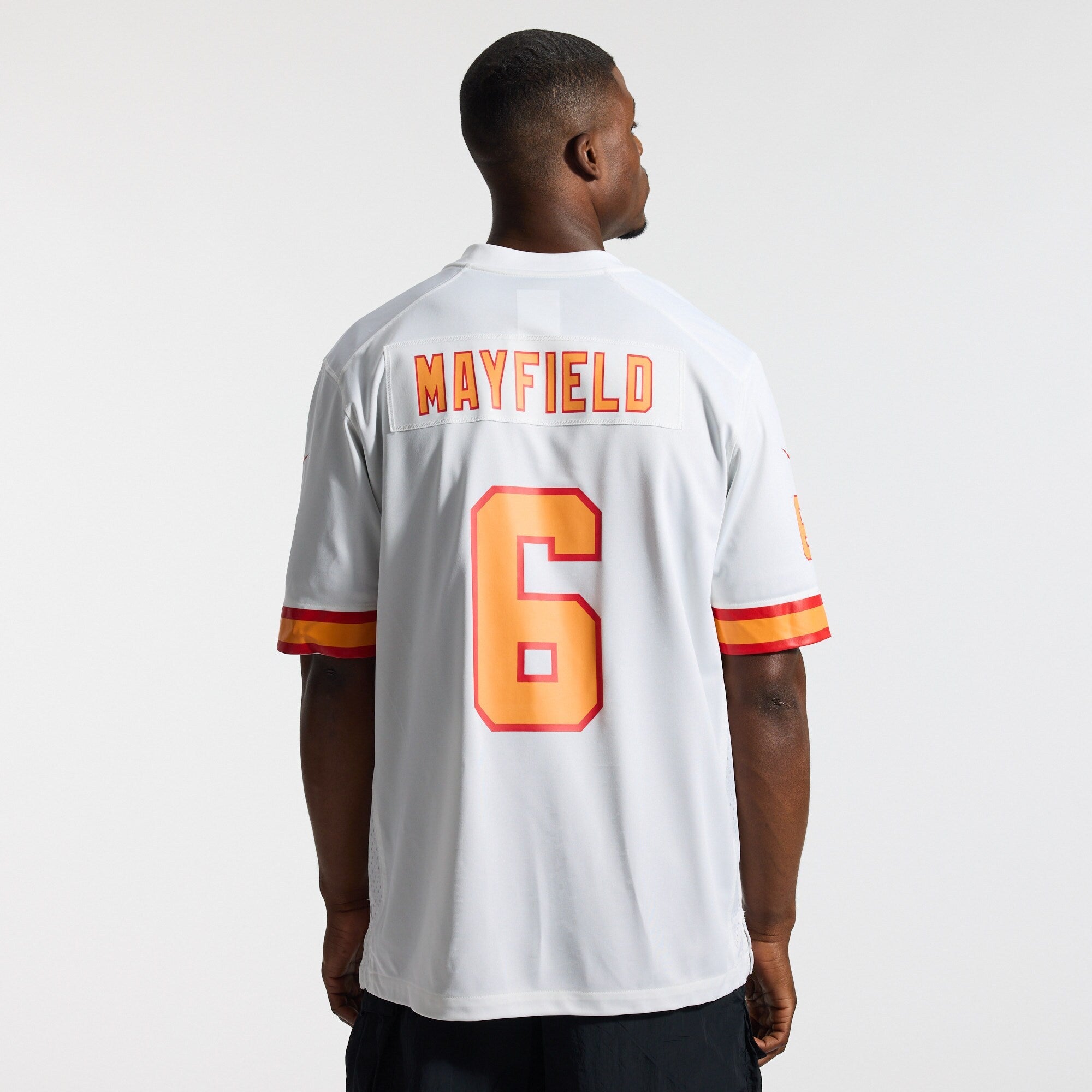'76 Tampa Bay Buccaneers Baker Mayfield Nike White Player Game Jersey