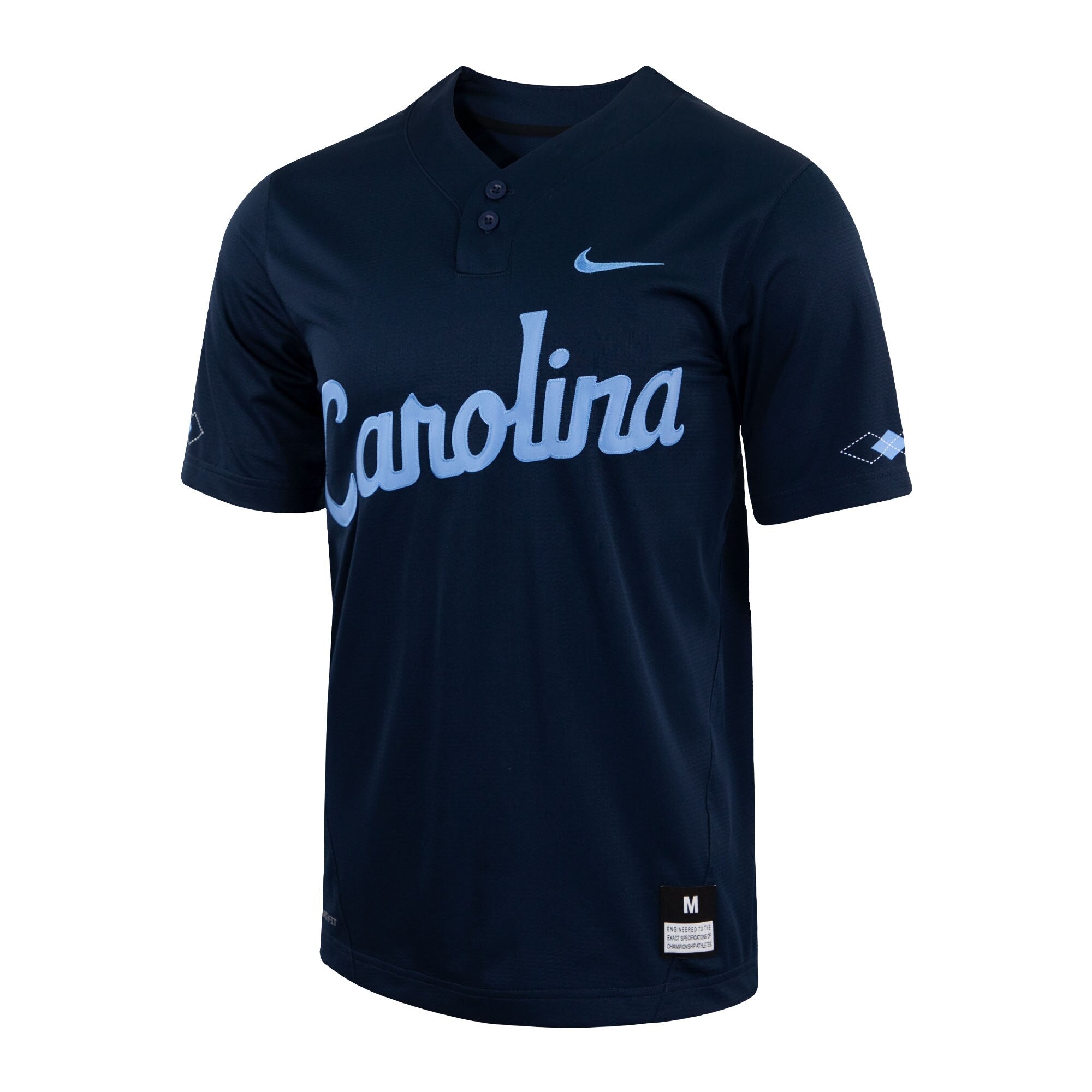 Nike Navy North Carolina Tar Heels Two-Button Replica Baseball Jersey
