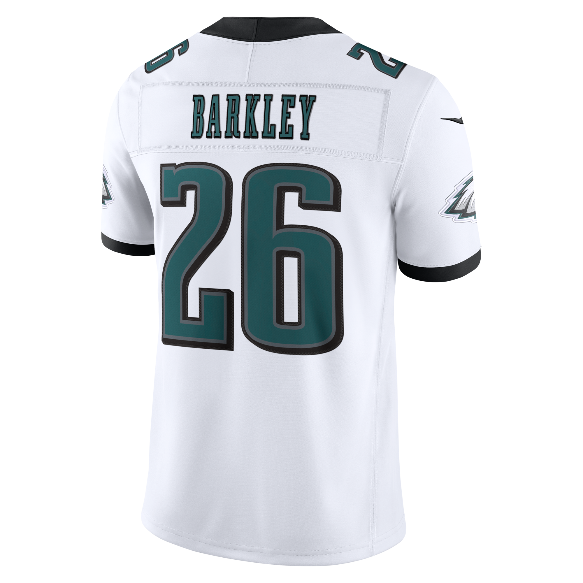 Philadelphia Eagles Saquon Barkley Nike White Vapor F.U.S.E. Stitched Limited Jersey