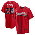 Atlanta Braves Matt Olson Nike Red Alternate Replica Jersey