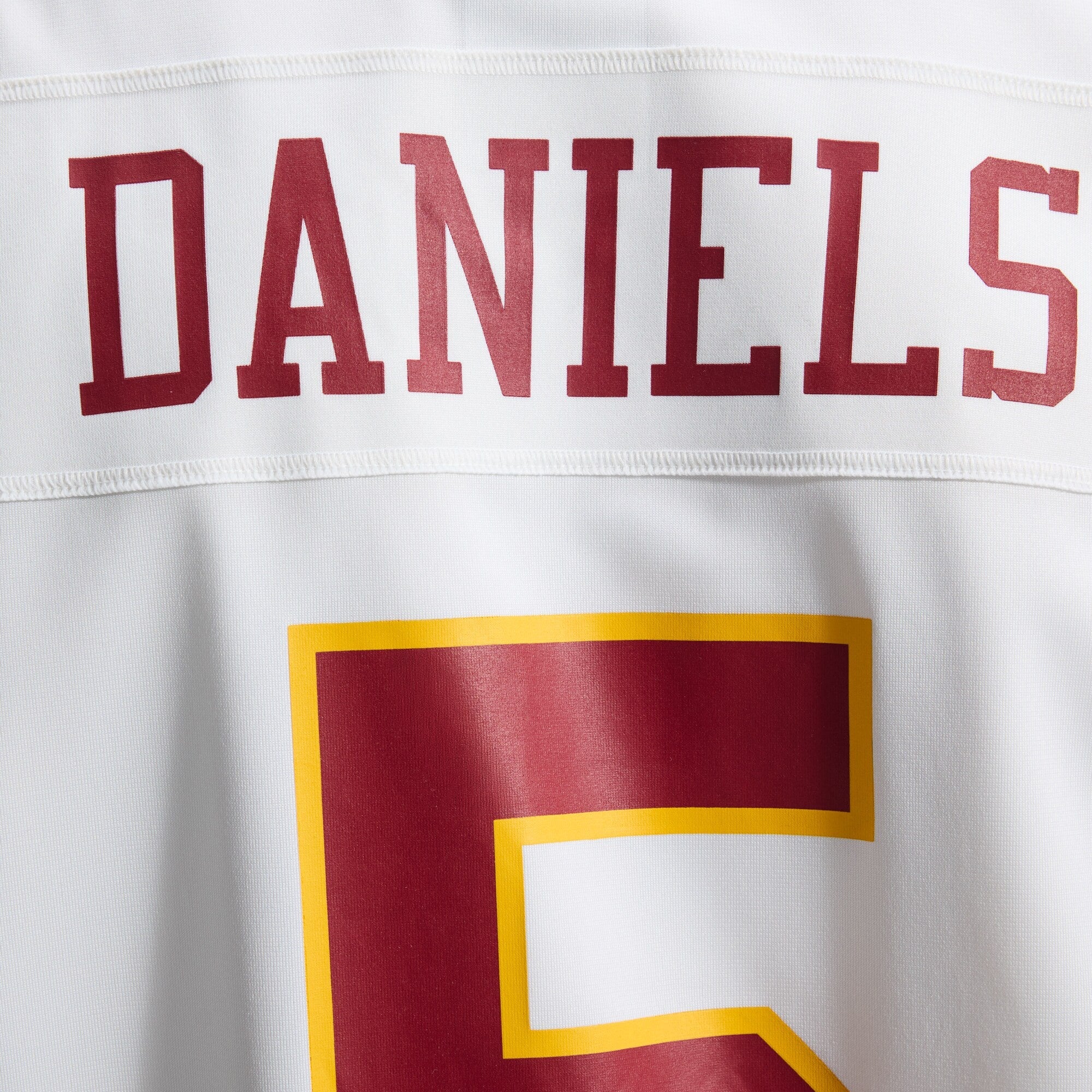 Washington Commanders Jayden Daniels Nike White Game Super Bowl Era Jersey