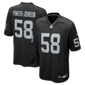 Las Vegas Raiders Jackson Powers-Johnson Nike Black Team Game Jersey