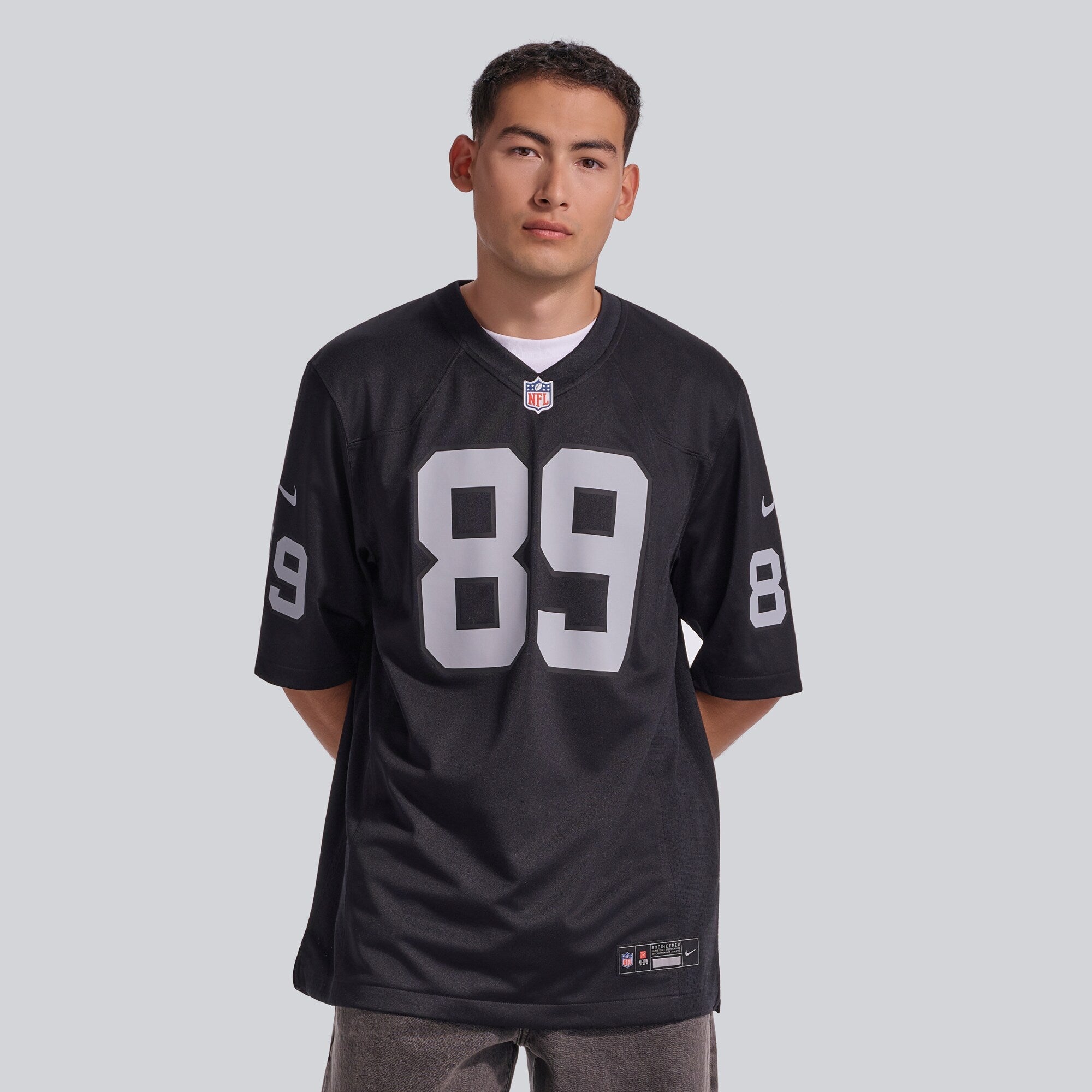 Las Vegas Raiders Brock Bowers Nike Black Player Game Jersey